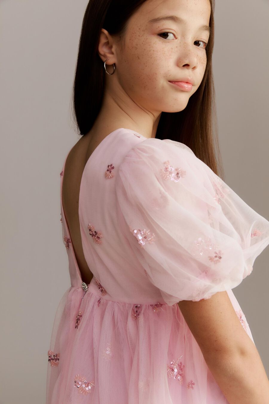 Girls Rhea Tulle Mini Dress