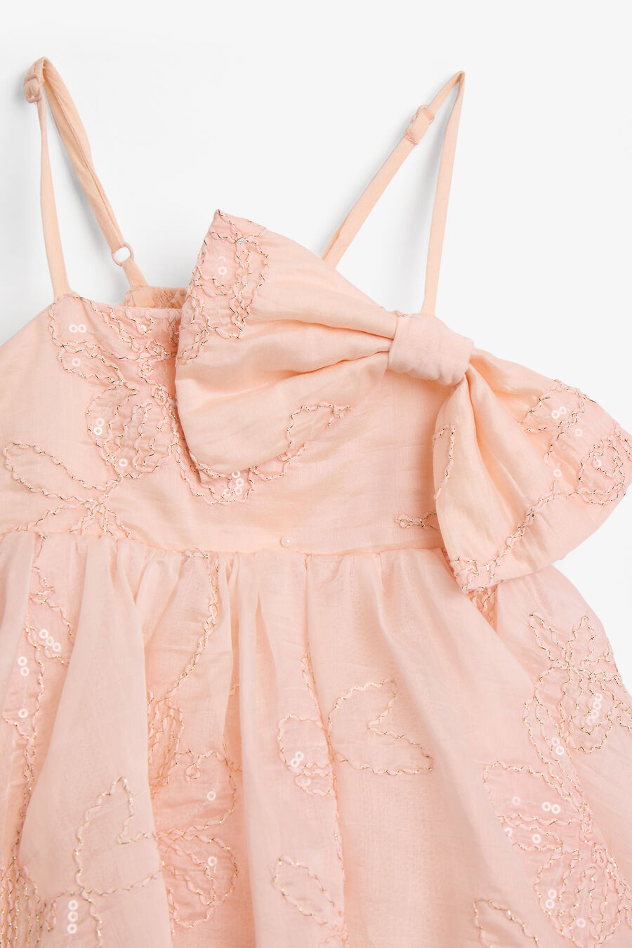 Baby Girl Amelia Embroidered Bow Dress