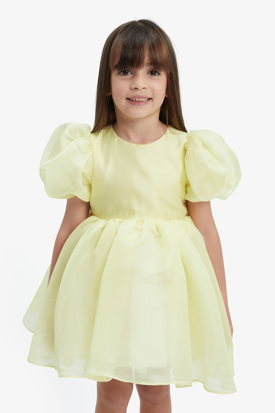 JULIET ORGANZA MINI DRESS in colour SUNSHINE