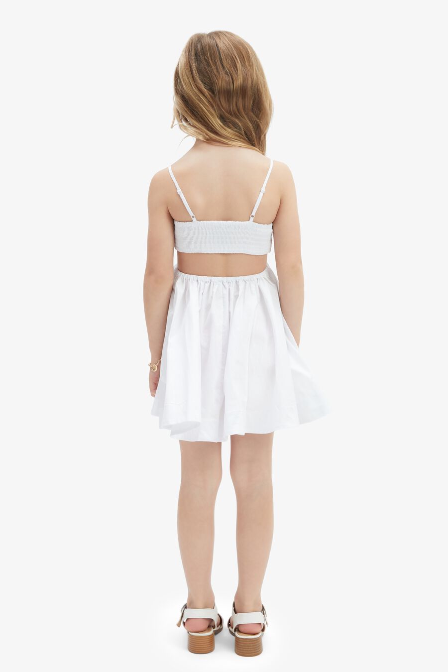 ZARELA POPLIN DRESS in colour ORCHIDWHT