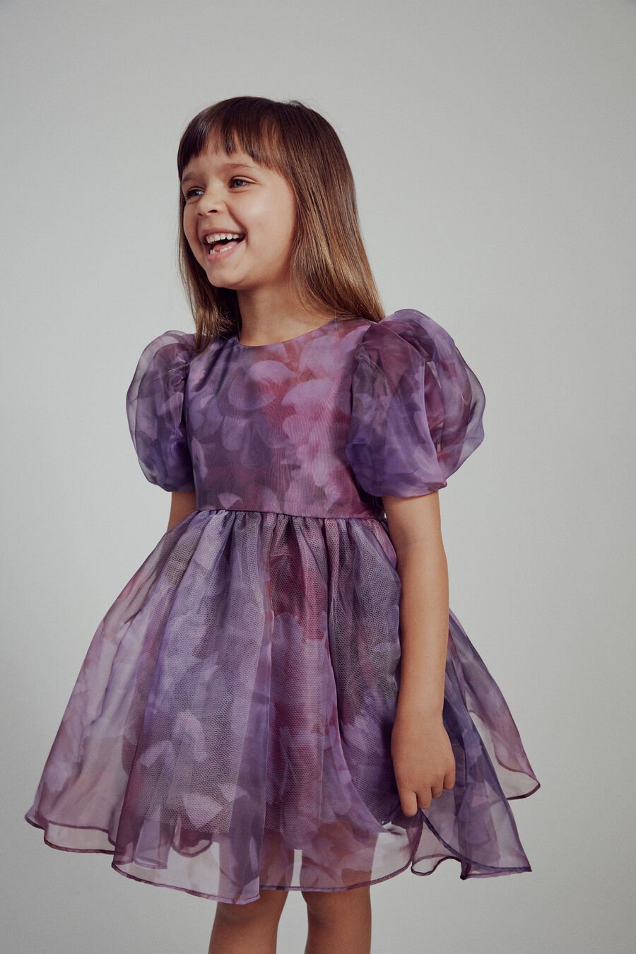 JULIET FLORAL MINI DRESS in colour MOOD BLOOM