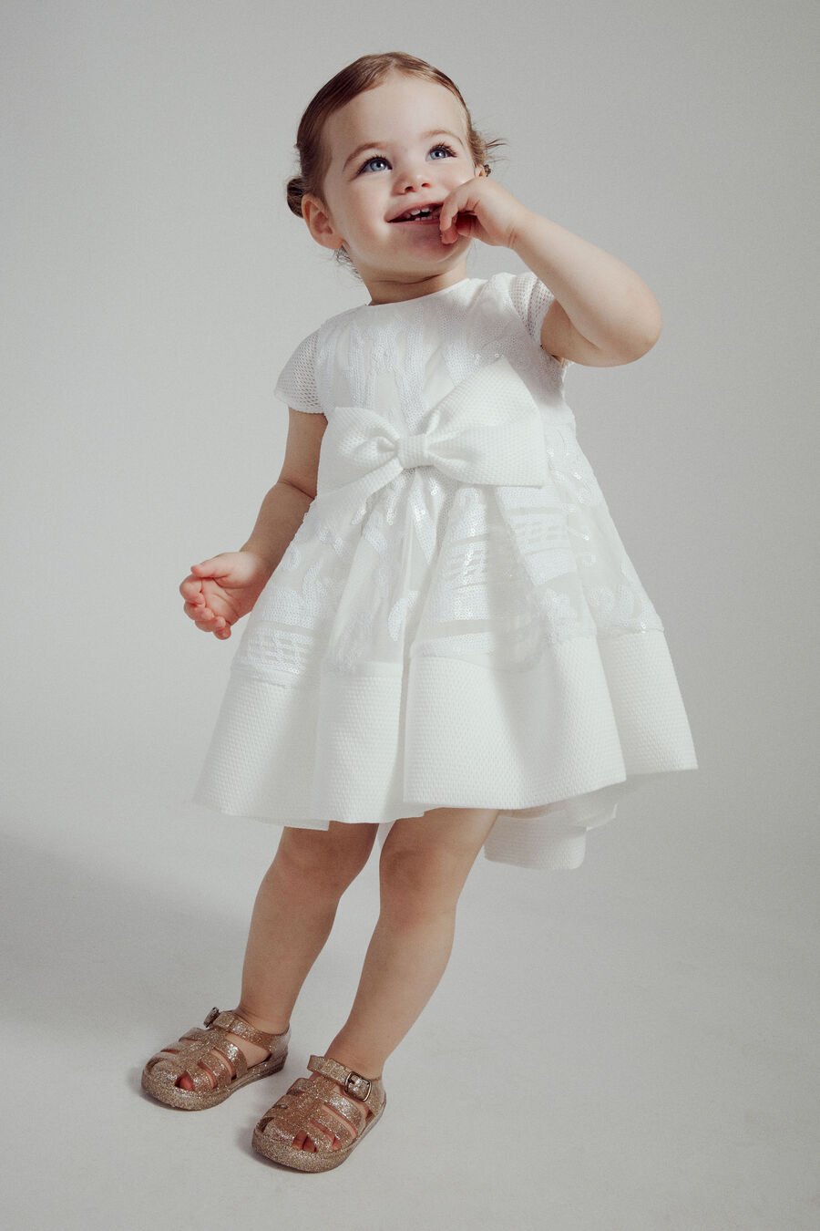 AVA STARLET SEQUIN DRESS in colour IVORY