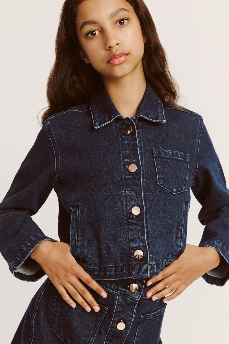 LORENZO DENIM SHIRT in colour Dark