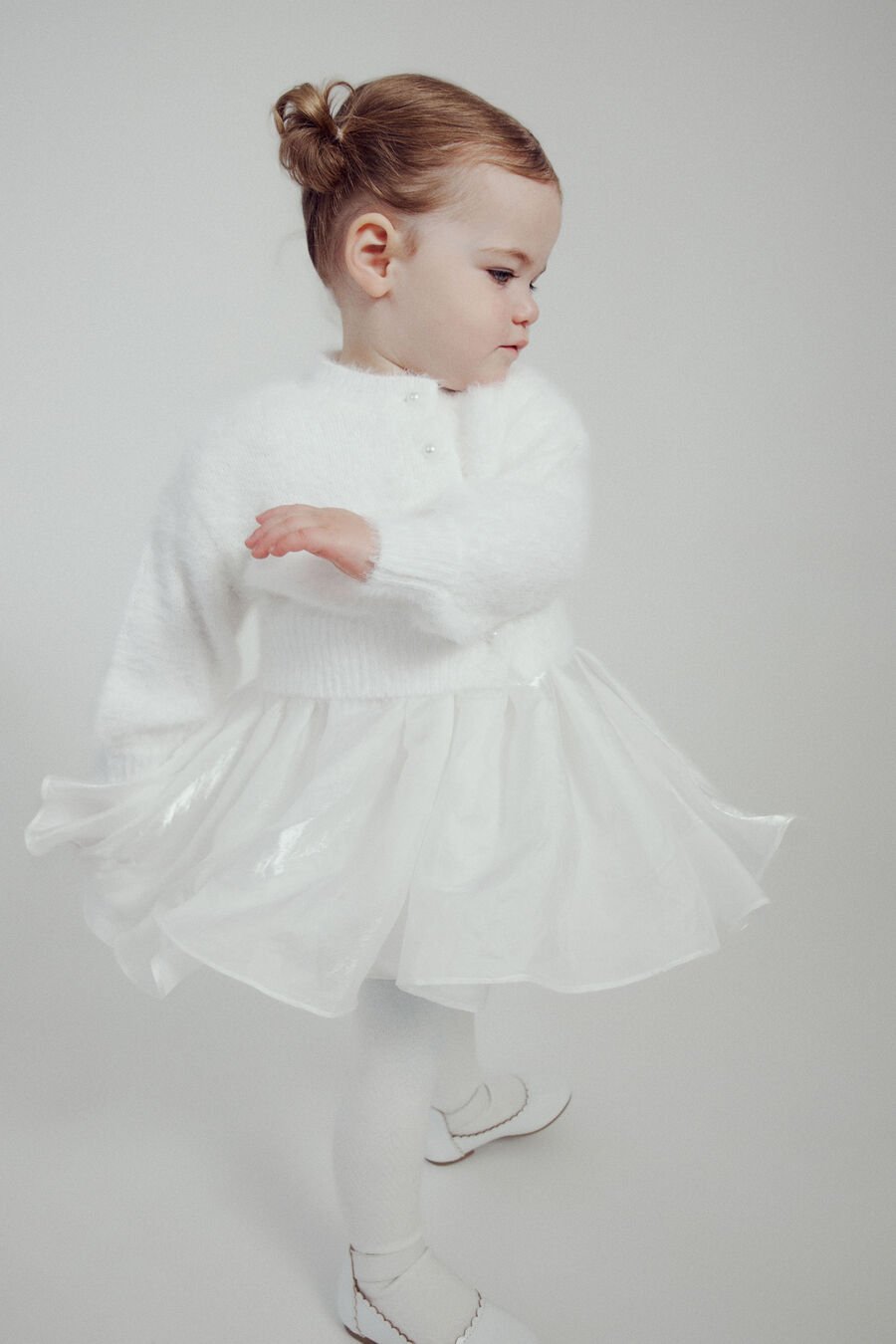 BELL SLEEVE CARDI in colour IVORY