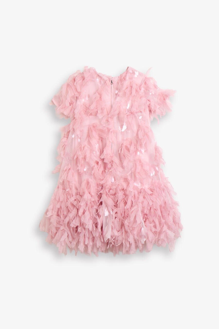 MALLORY TIERED DRESS in colour PETAL PINK