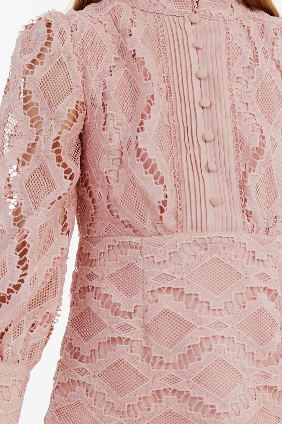 TALINA LACE DRESS in colour Cloud Pink