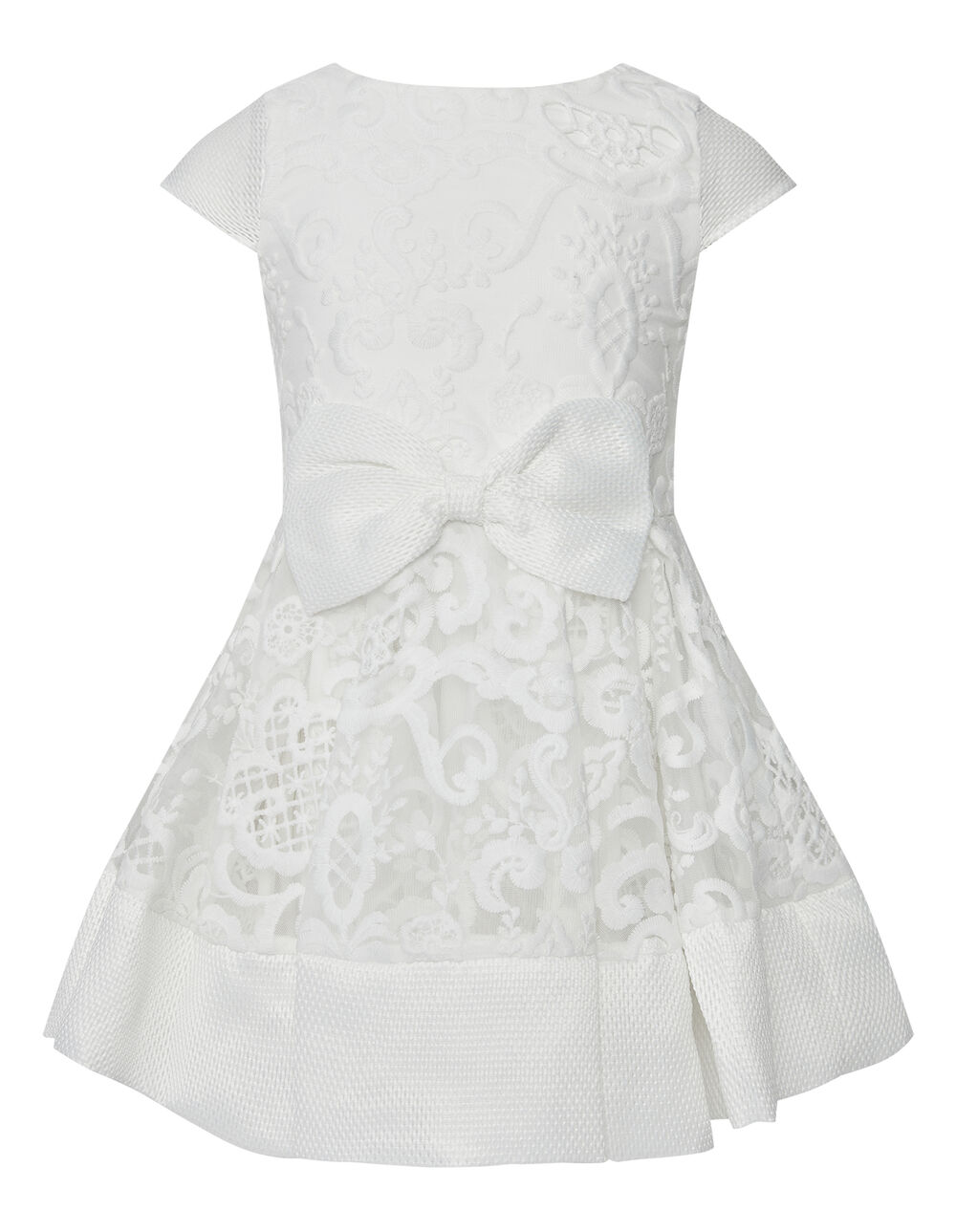 GIRLS AVA STARLET DRESS in colour SNOW WHITE