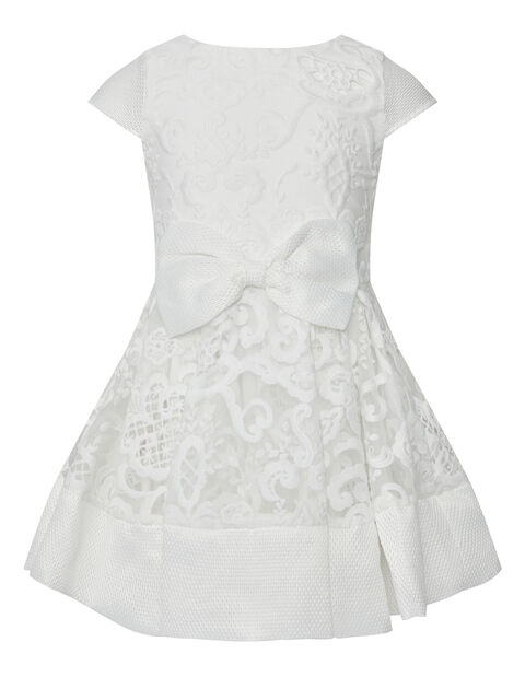 GIRLS AVA STARLET DRESS in colour SNOW WHITE