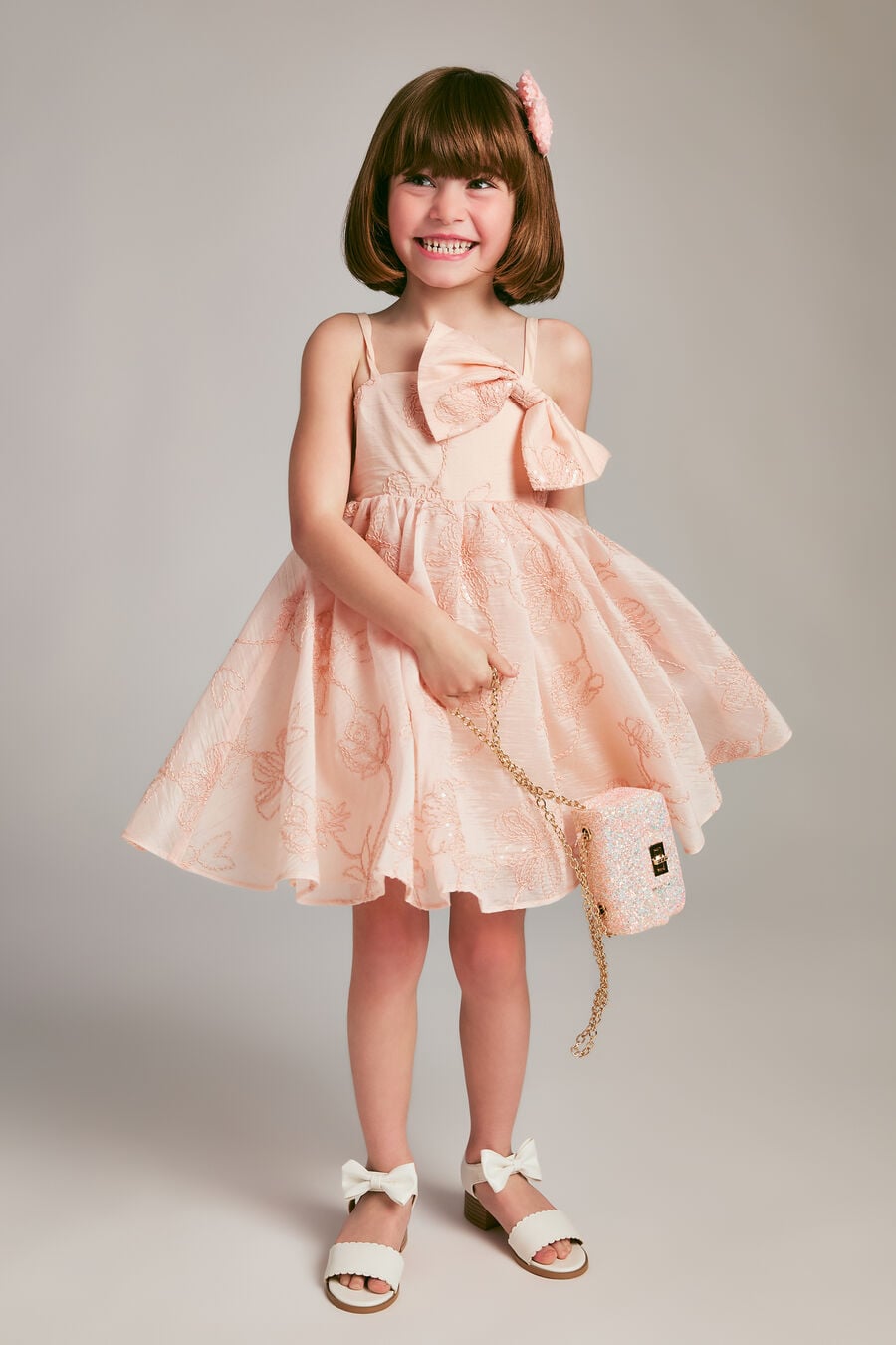 Girls Amelia Embroidered Dress