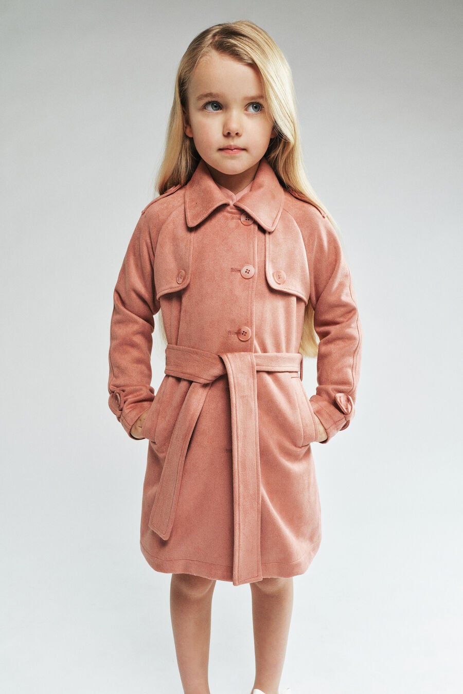 Girls Natasha Suede Trench