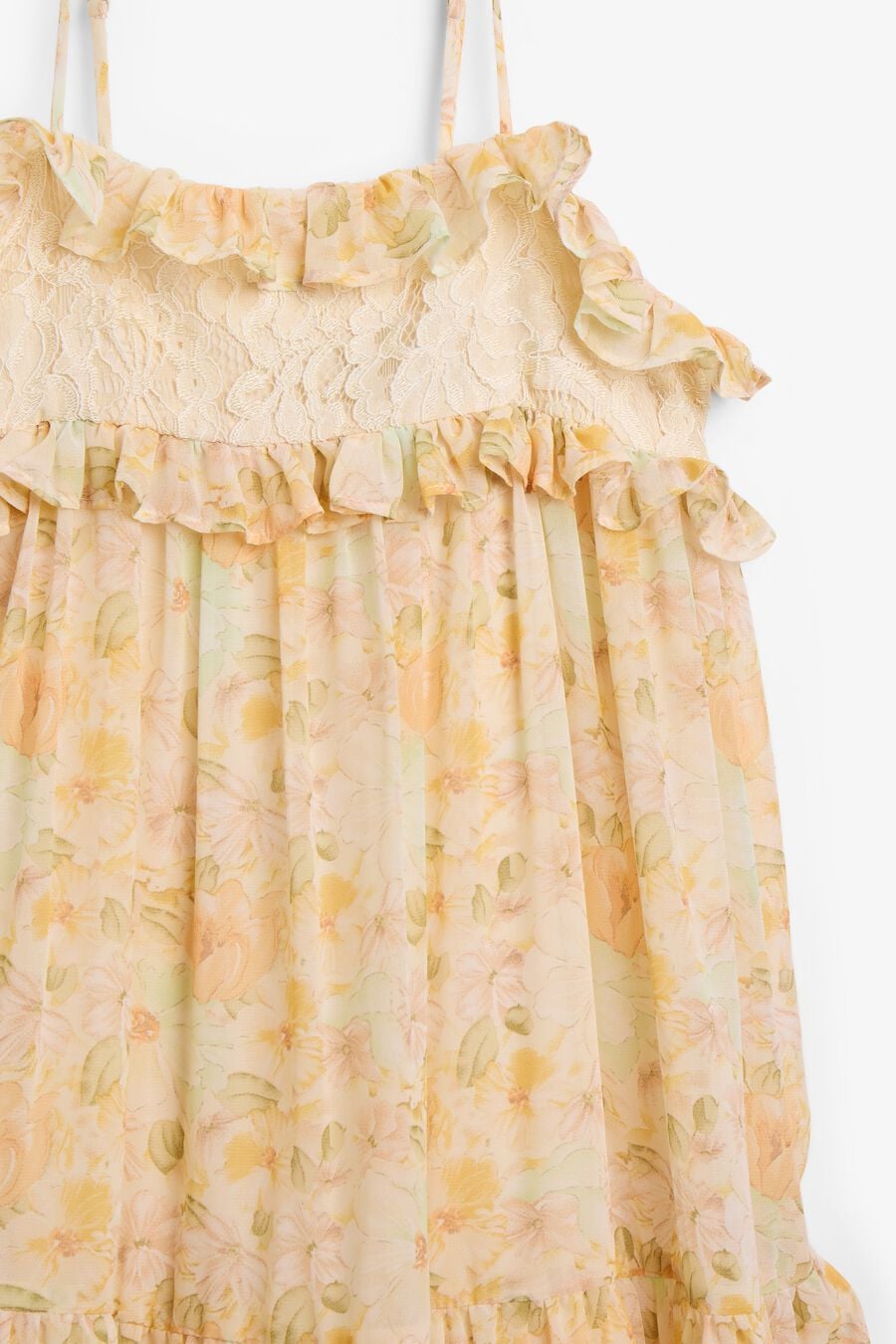 Girls Anna Floral Chiffon Dress