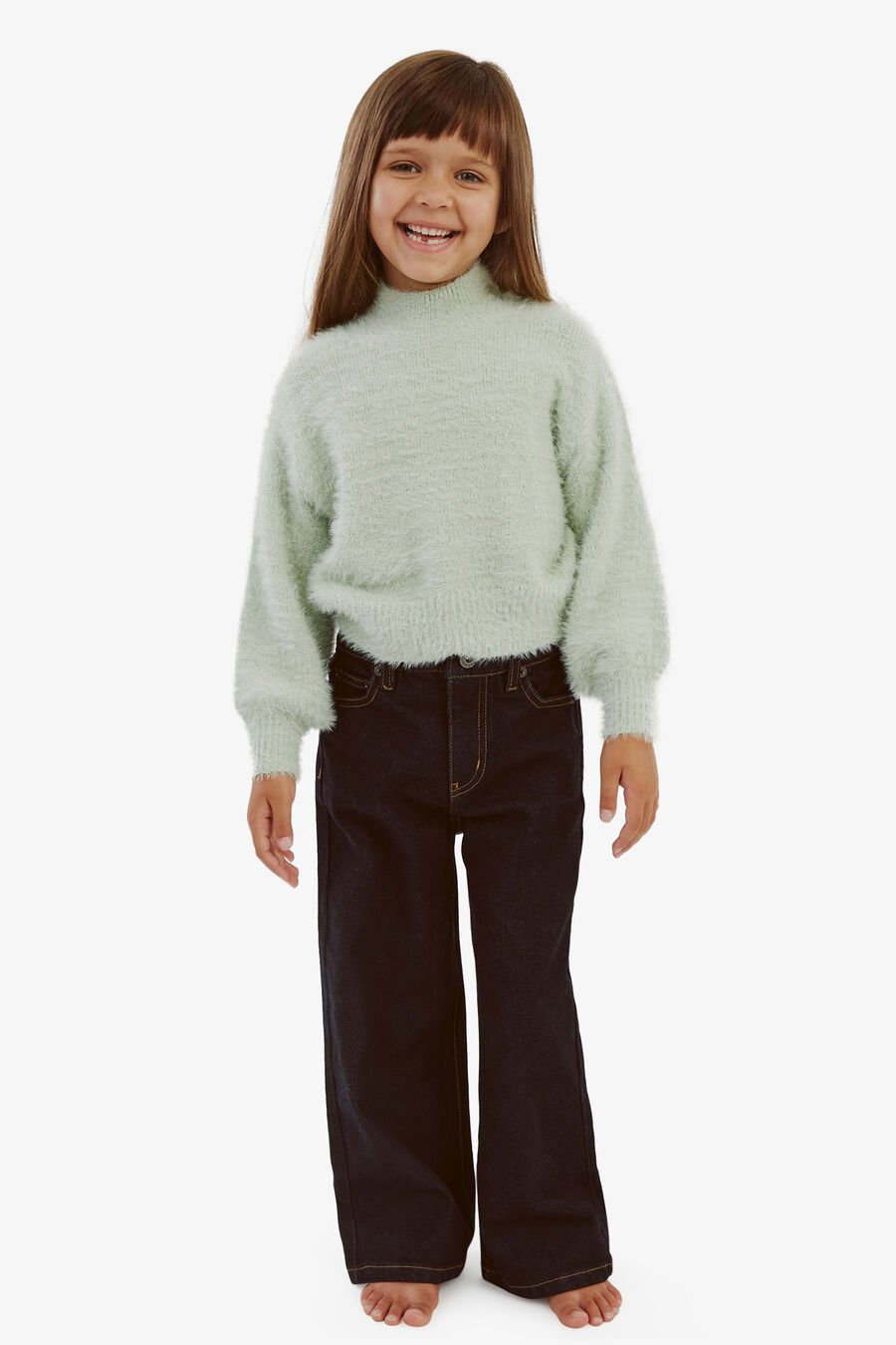 Girls Bell Sleeve Knit