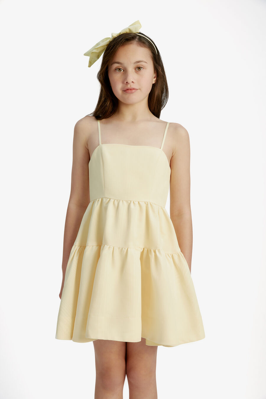 CHARLOTTE MINI DRESS in colour Canary Yellow