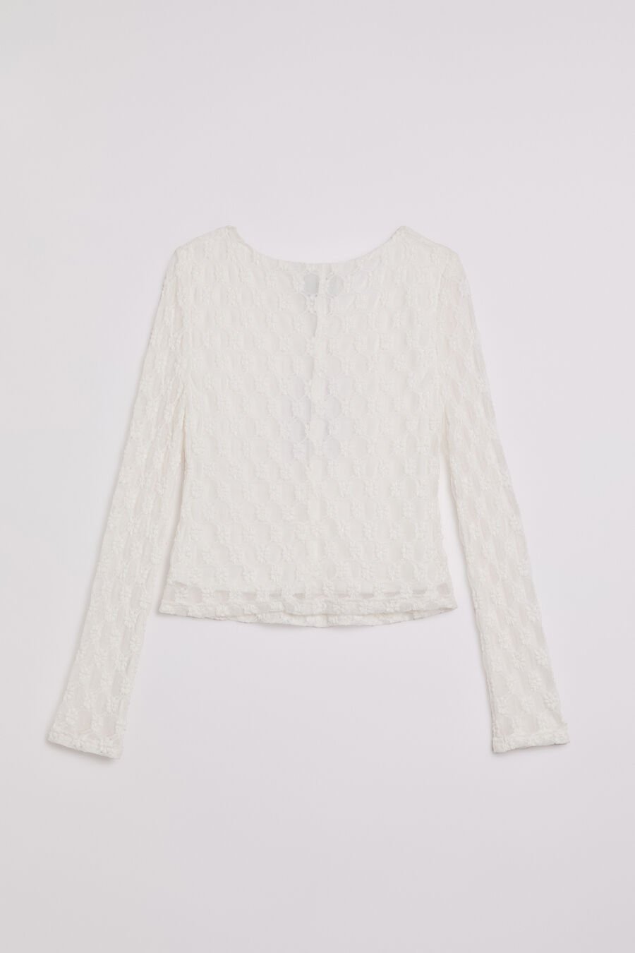 ADONI LONG SLEEVE TOP in colour ORCHIDWHT