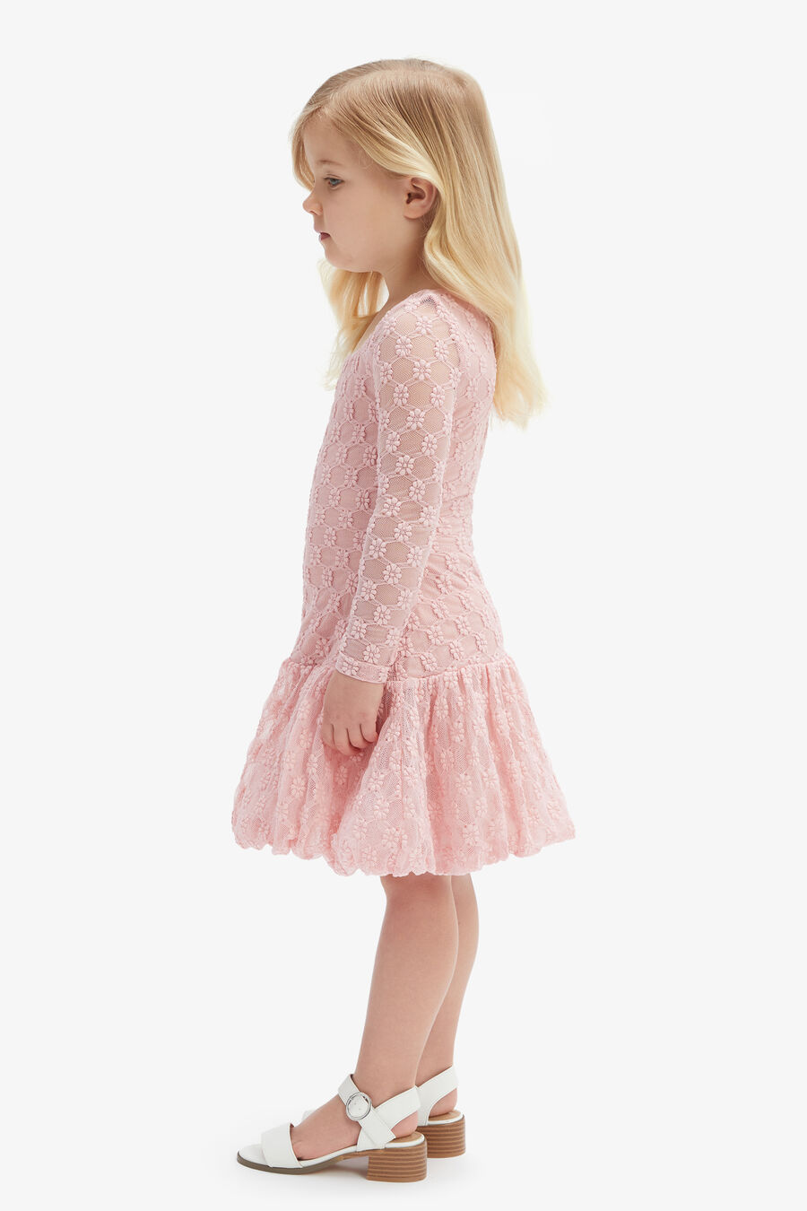 ROSALIE BUBBLE MINI DRESS in colour CLOUD PINK