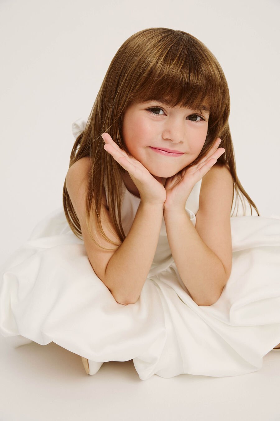 AVA MINI DRESS in colour Orchid White
