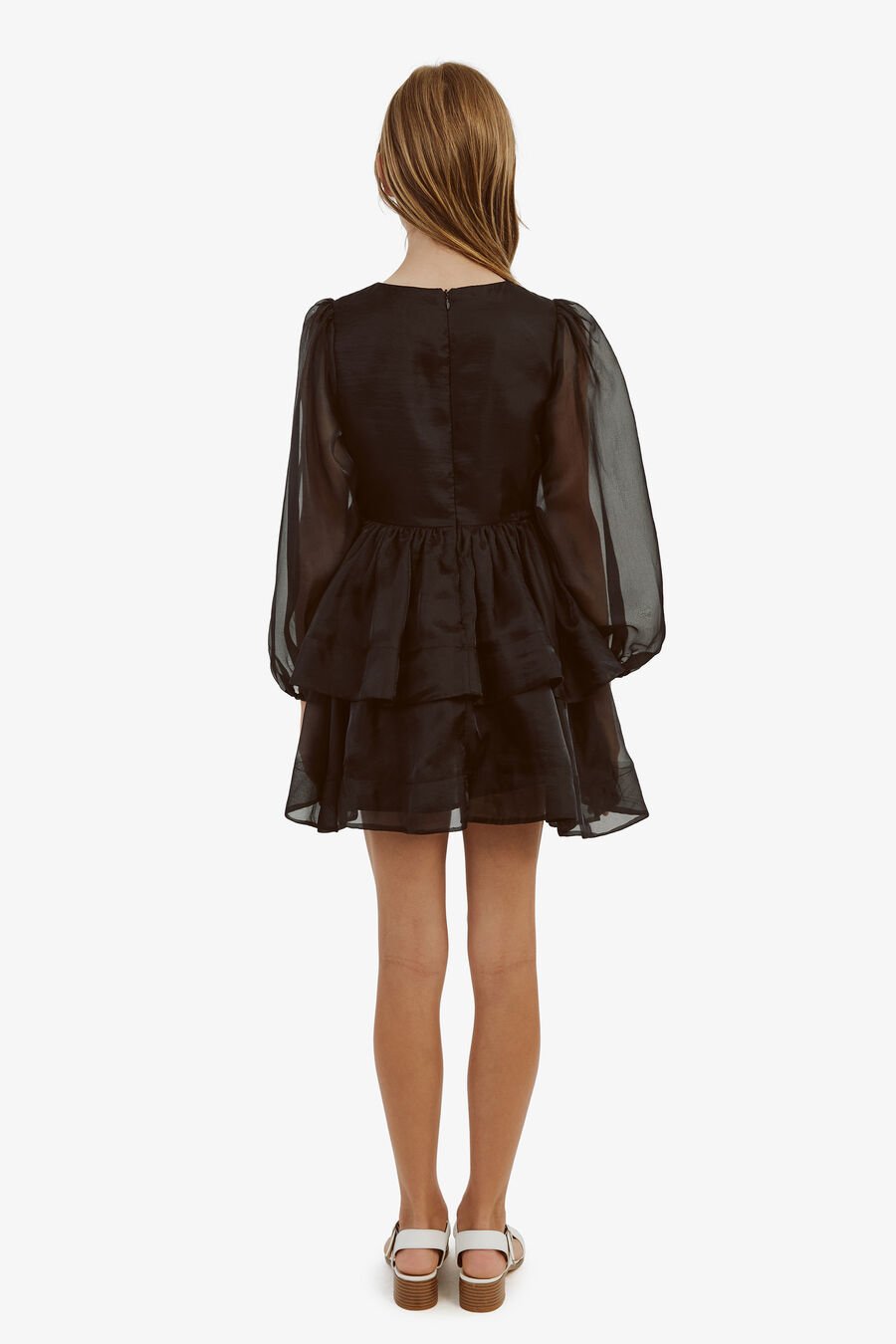 WEDNESDAY ORGANZA DRESS in colour BLACK