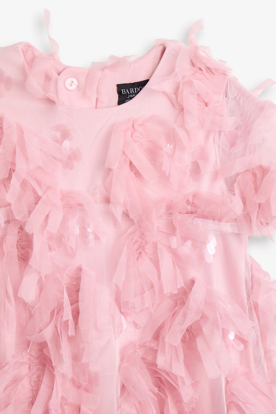 MALLORY TIERED DRESS in colour PETAL PINK