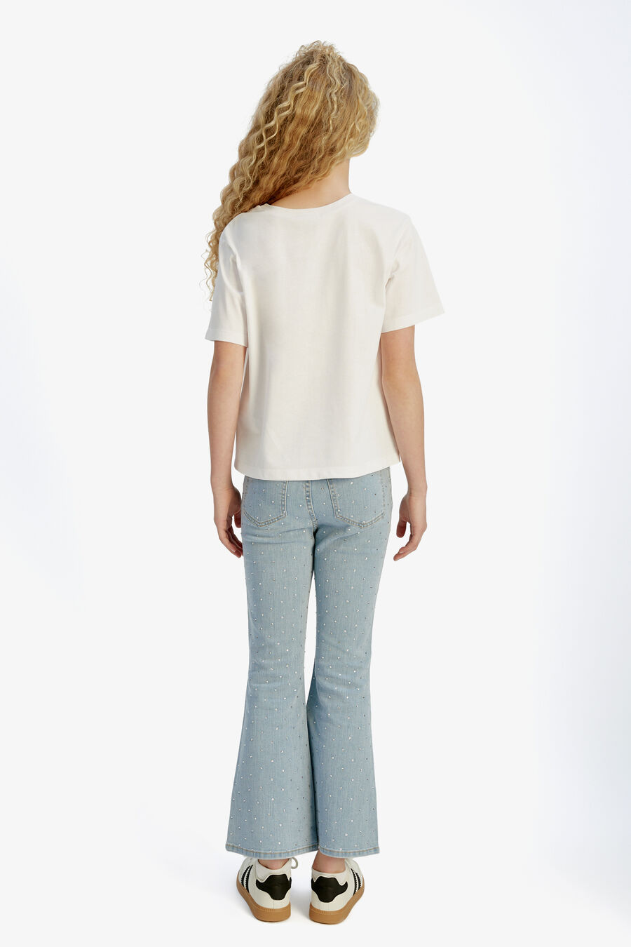 BARDOT SEQUIN TEE in colour PINK