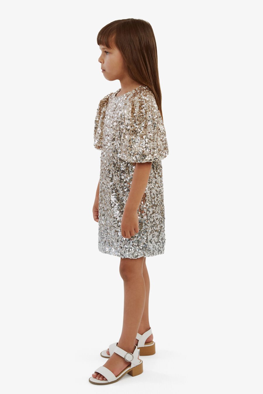 GISELLE SEQUIN DRESS in colour GOLD OMBRE