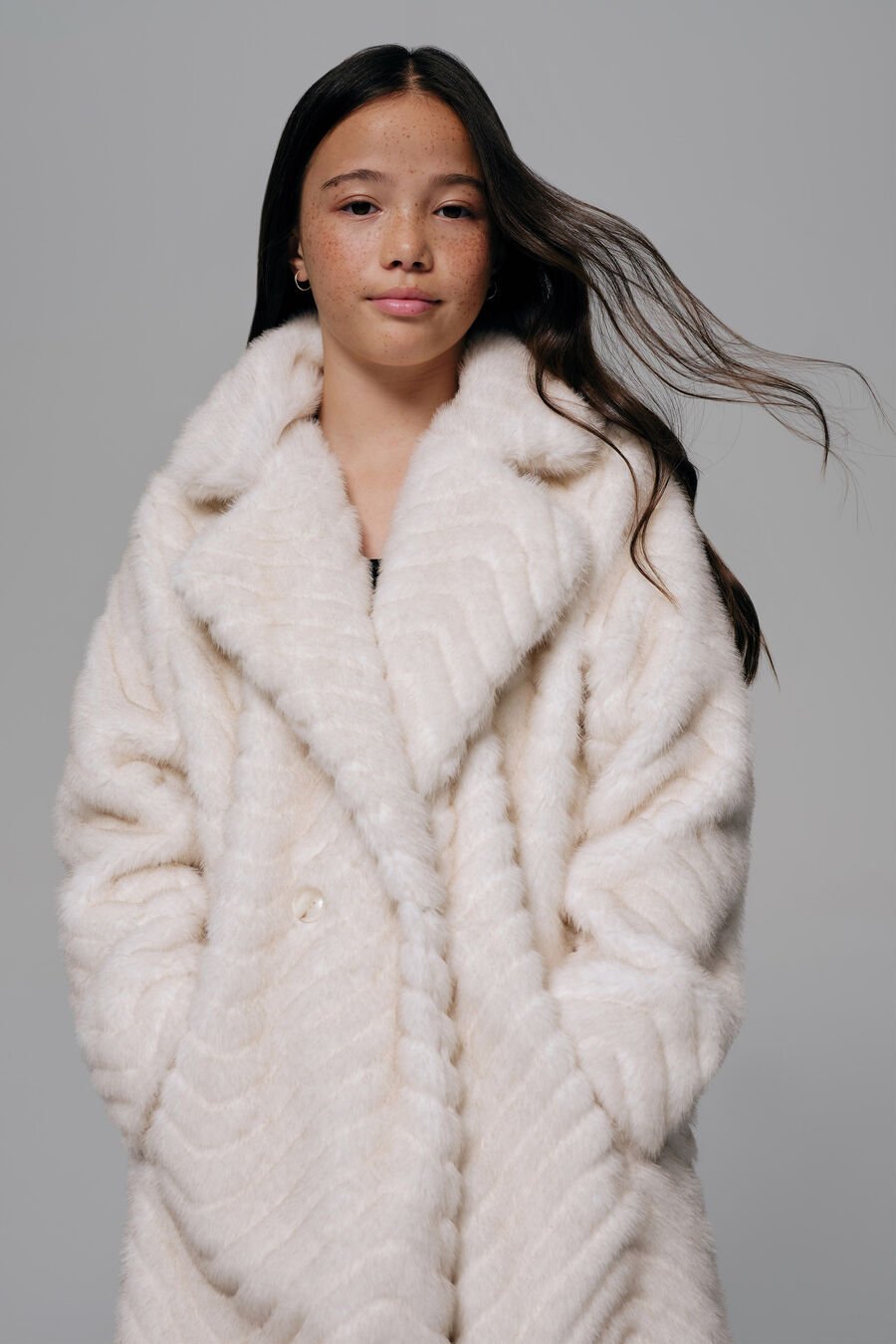 Girls Letty Faux Fur Coat