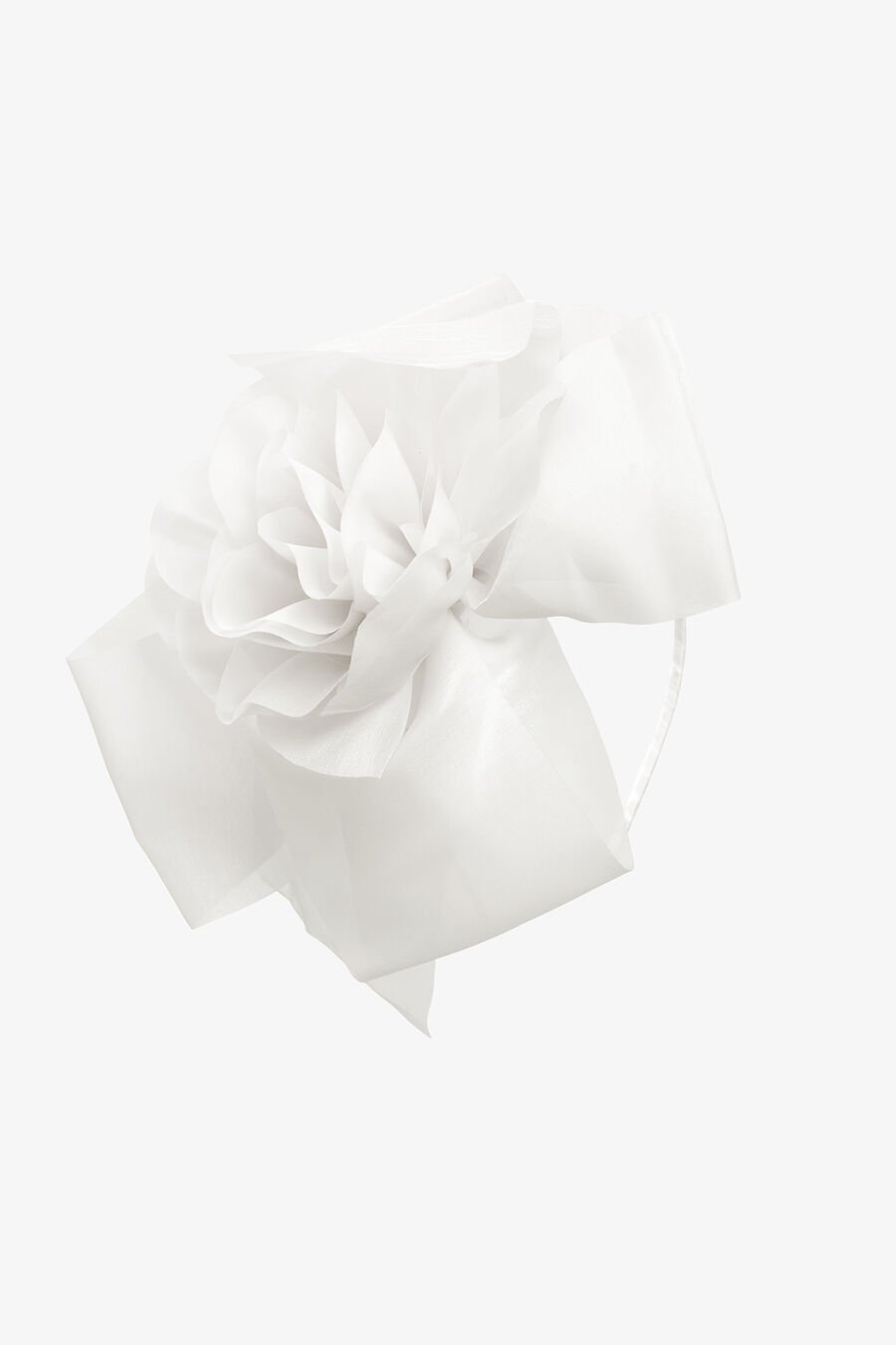 HALINA FLOWER HEADBAND in colour ORCHIDWHT