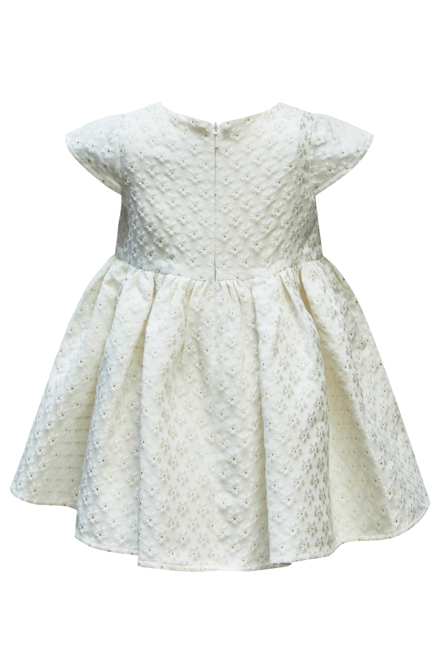 AMELIA FLOWER DRESS in colour GOLD IVORY