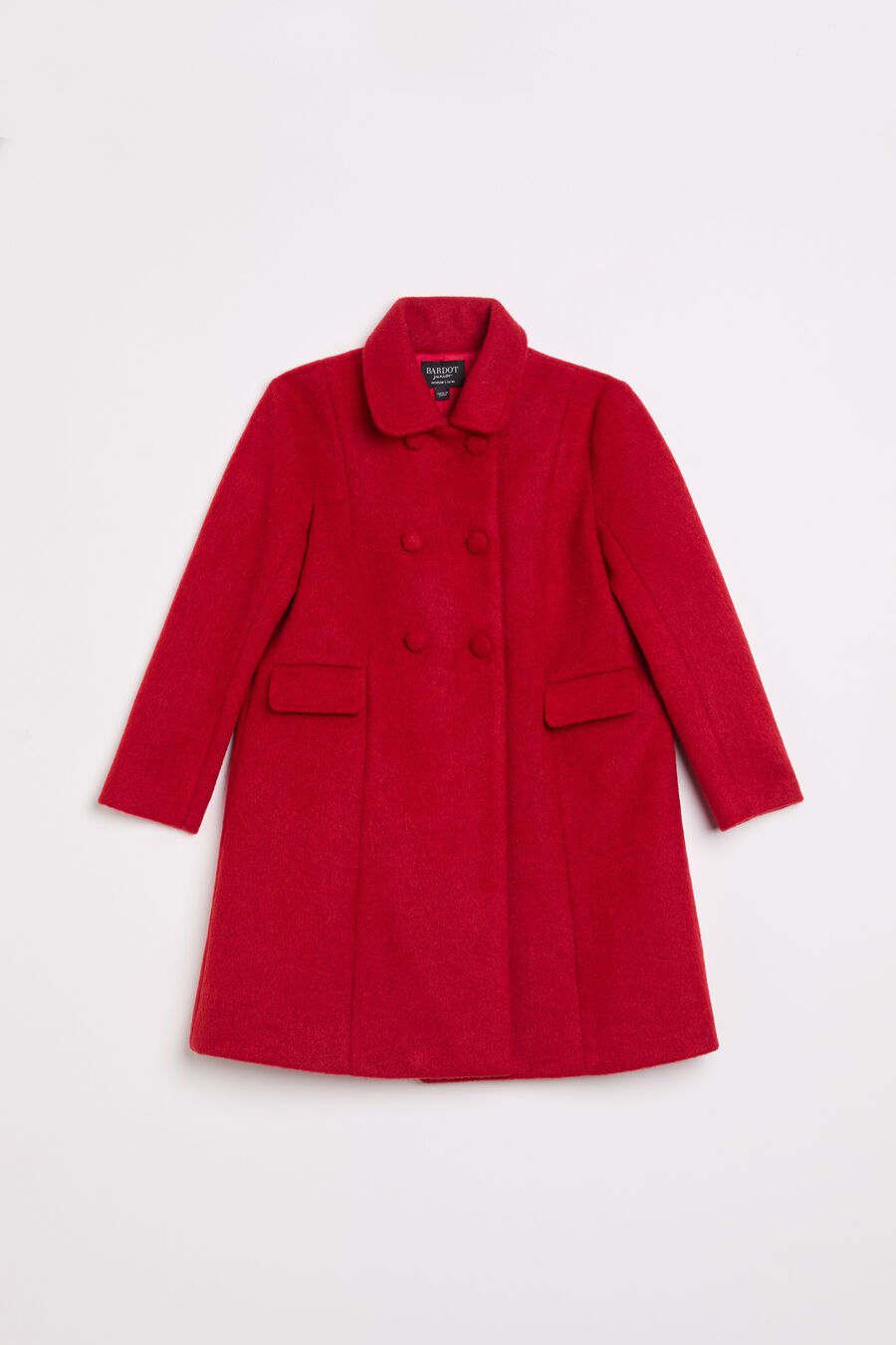 LEAH WOOL COAT in colour RED