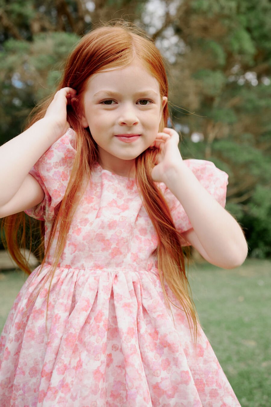 Girls Posy Poof Mini Dress