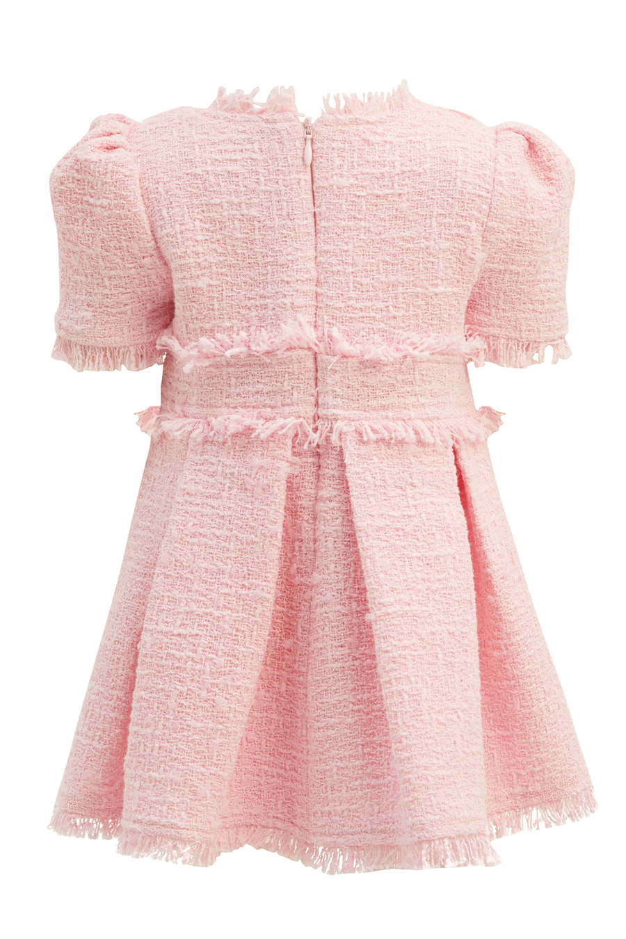 BRIELLE BOUCLE DRESS in colour SOFT PINK