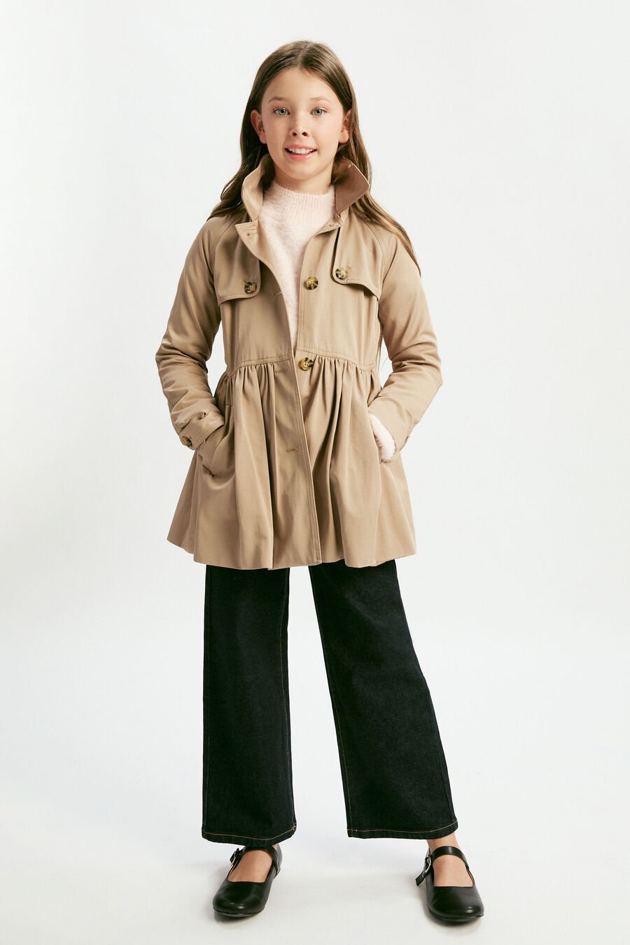 MIA CLASSIC TRENCH in colour TAN