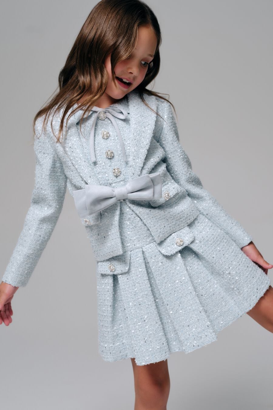 Girls Enes Sequin Boucle Jacket