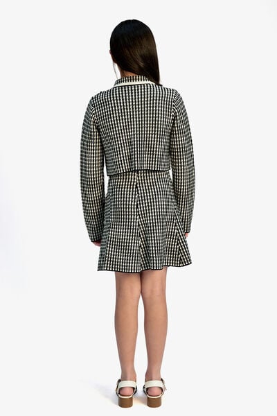 Gingham Knit Jacket
