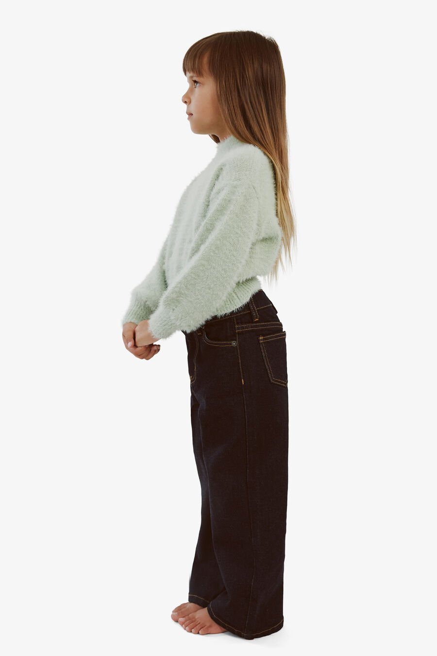 Girls Bell Sleeve Knit