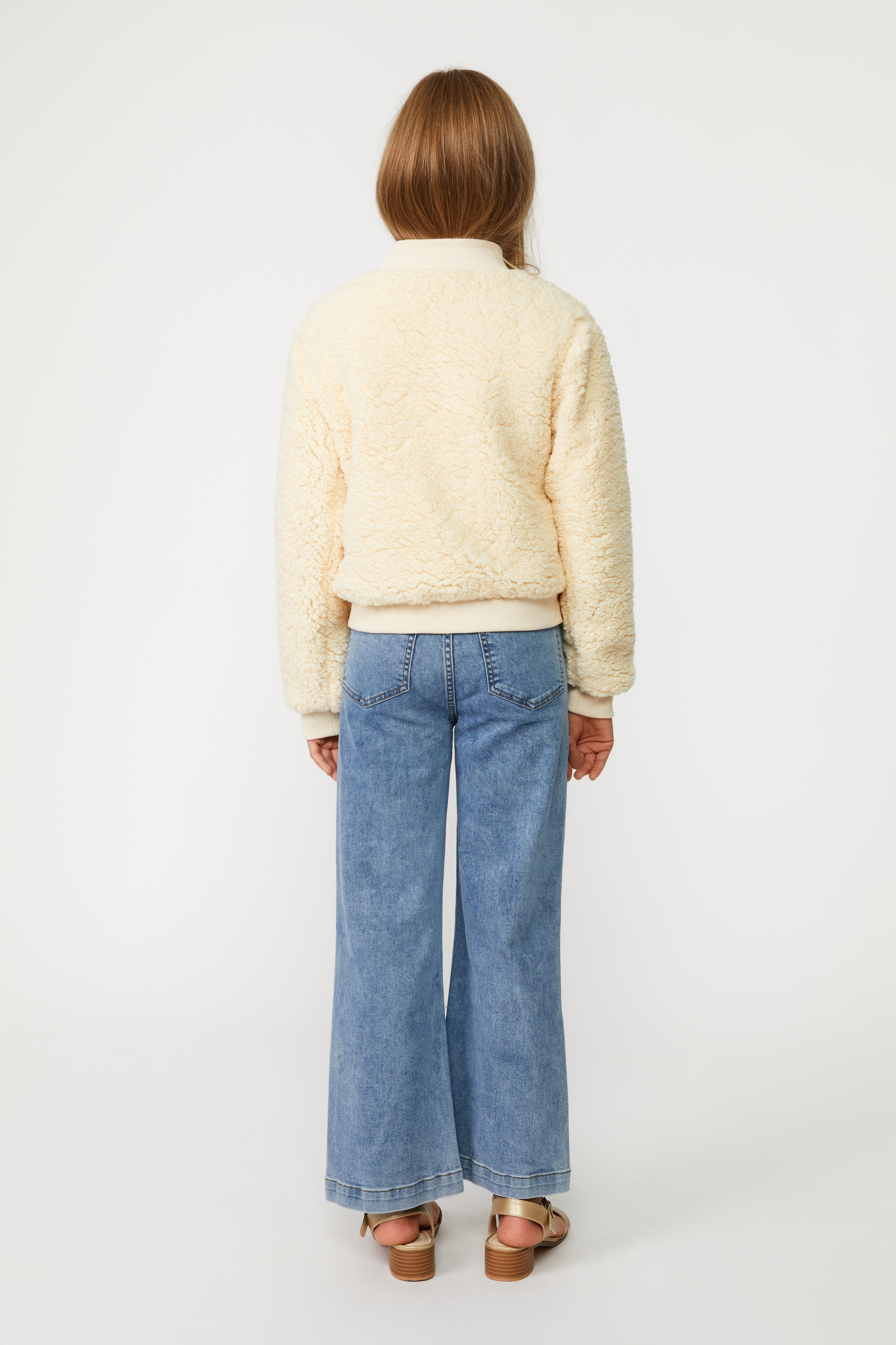 Fluffy bomber jacket sale
