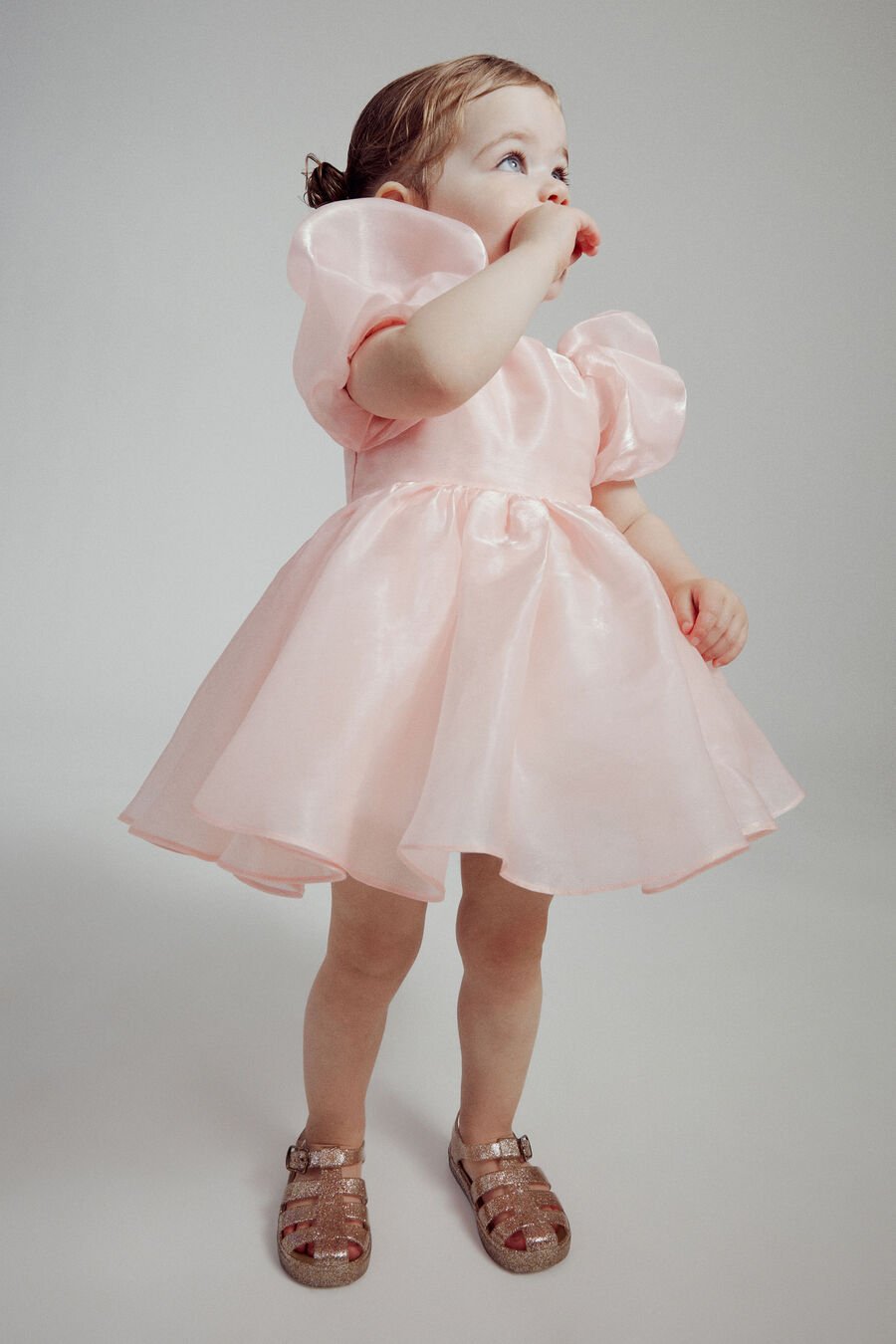 HALINA MINI DRESS in colour Powder Pink