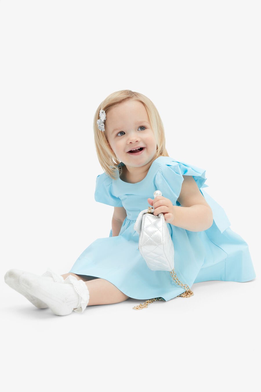 LANAI POPLIN DRESS in colour AQUA