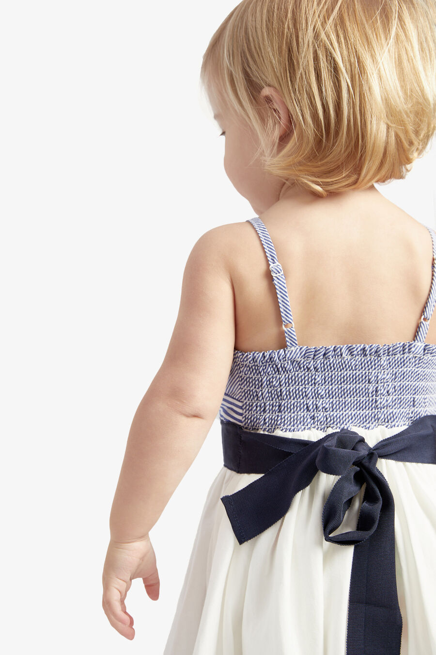 FRENCHY DRESS in colour Navy Stripe