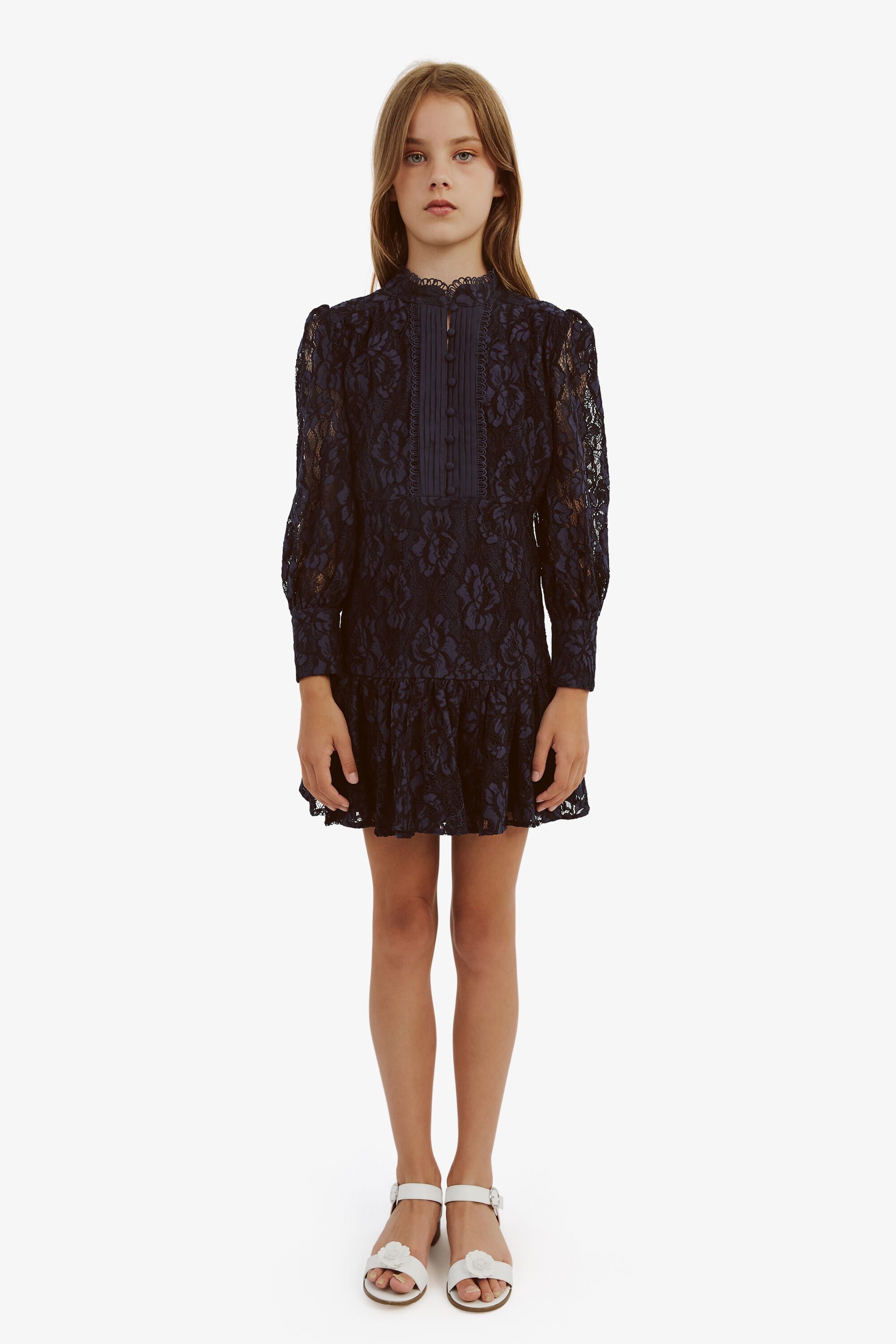 TALINA LACE DRESS IN MIDNIGHT