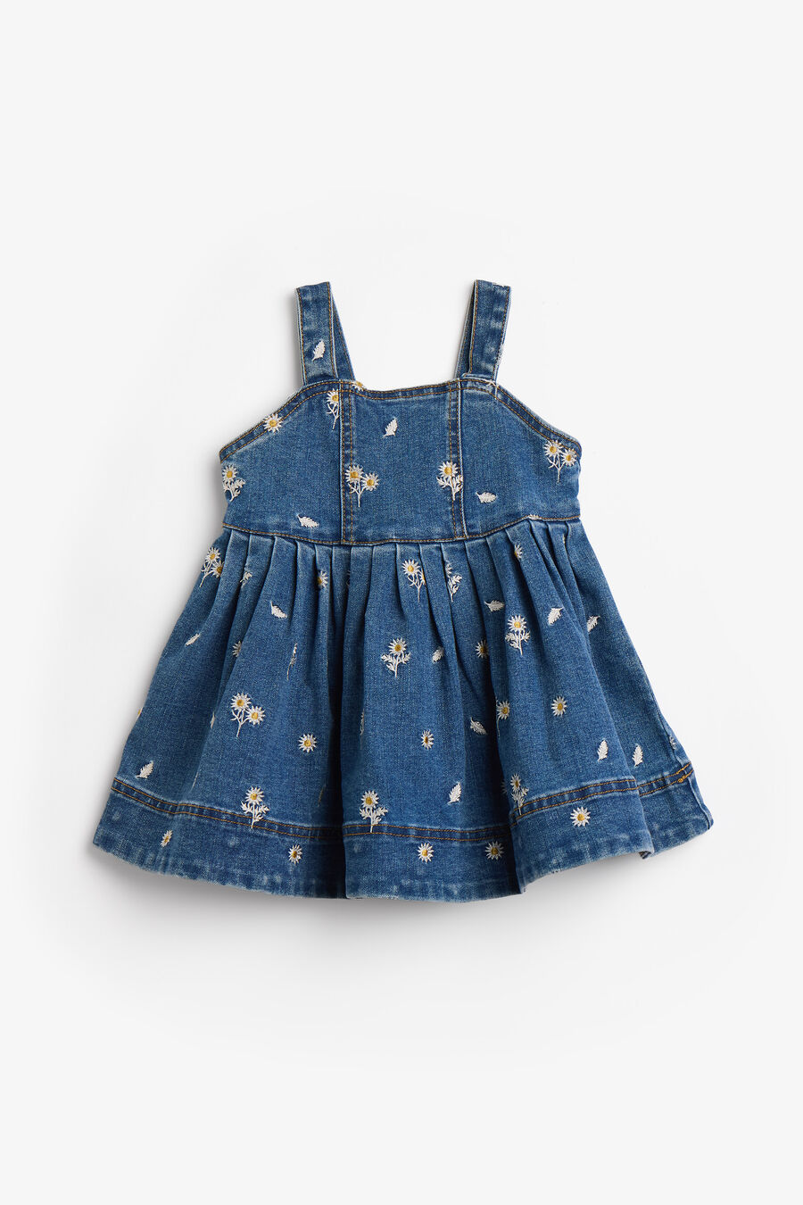 CATALINA DAISY DENIM DRESS in colour Denim Blue
