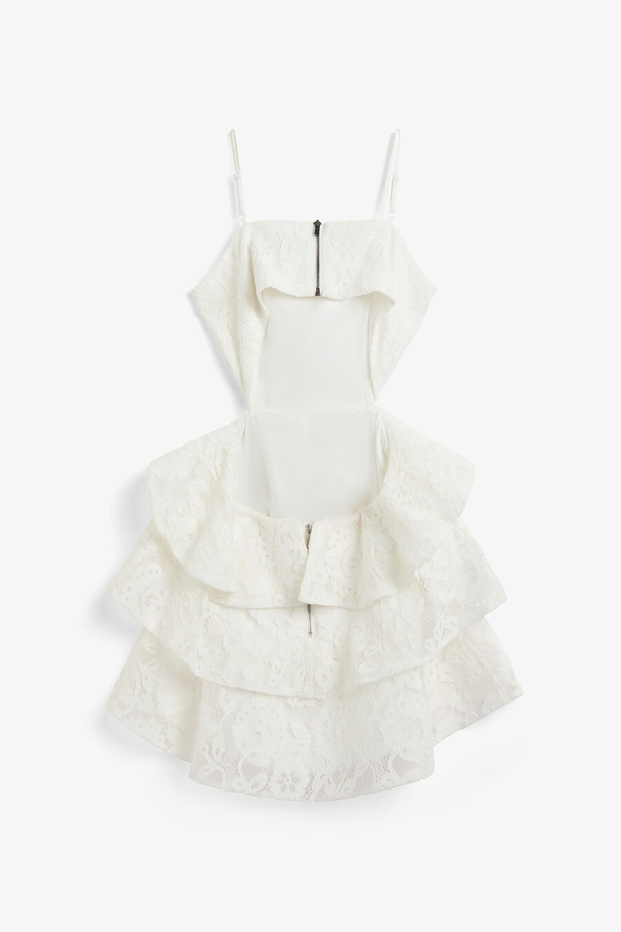 TULIP LACE BOW DRESS in colour ORCHID WHT