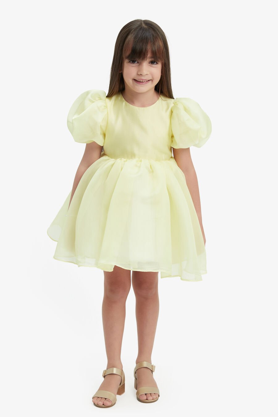 JULIET ORGANZA MINI DRESS in colour SUNSHINE