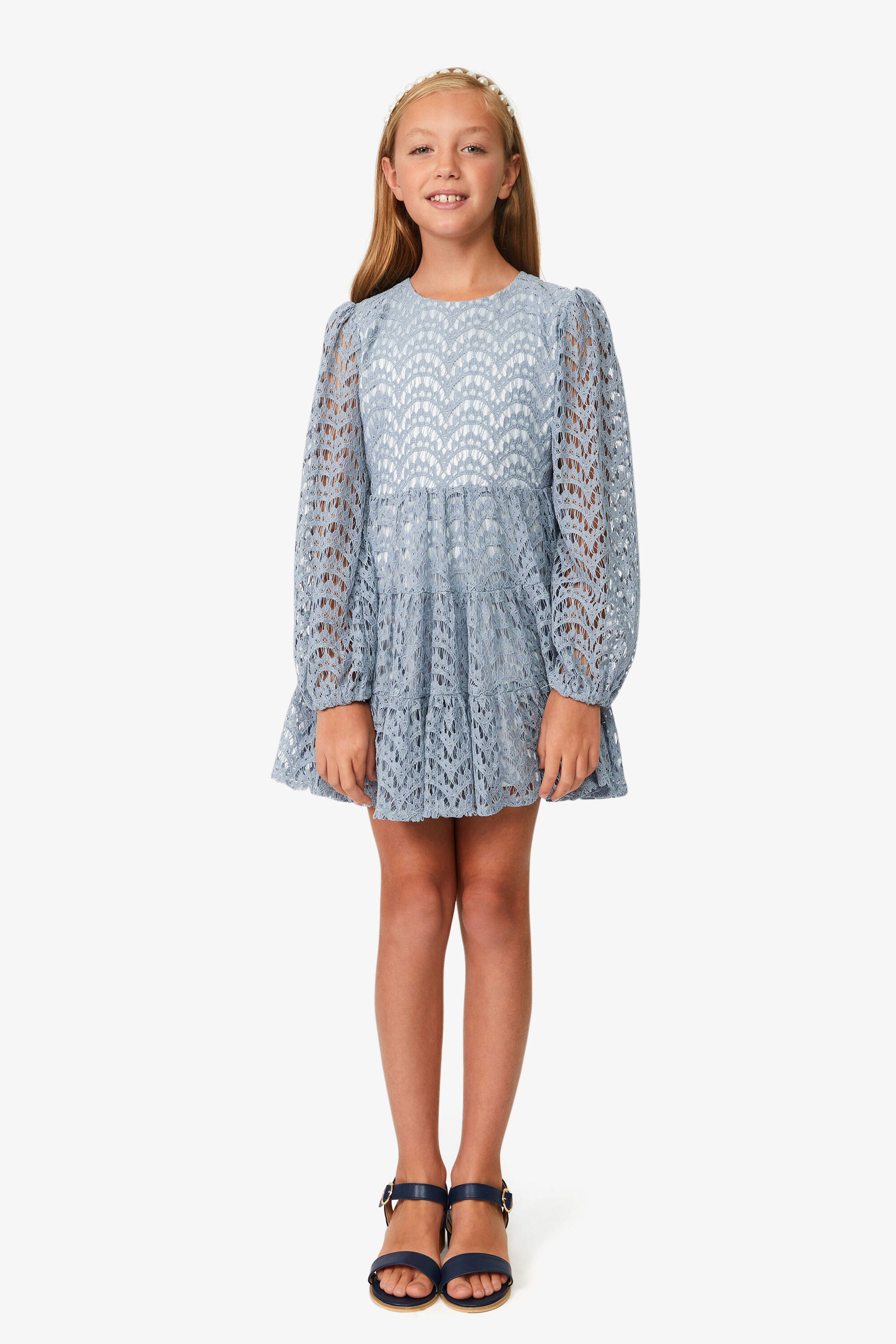 Dusty blue deals bardot dress