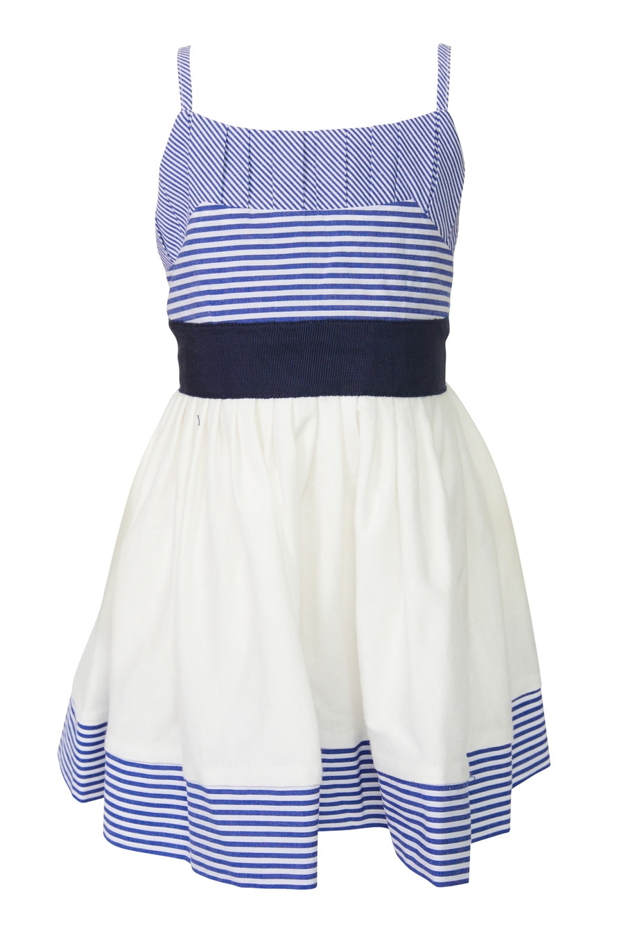 FRENCHY DRESS in colour Navy Stripe
