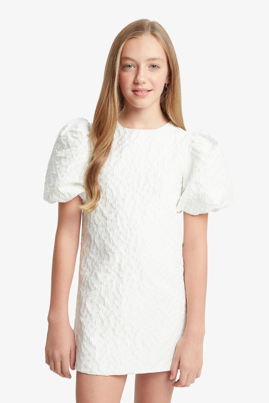 GISELLE MINI DRESS in colour IVORY