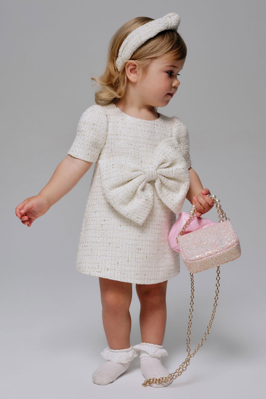 Girls Knot Boucle Headband