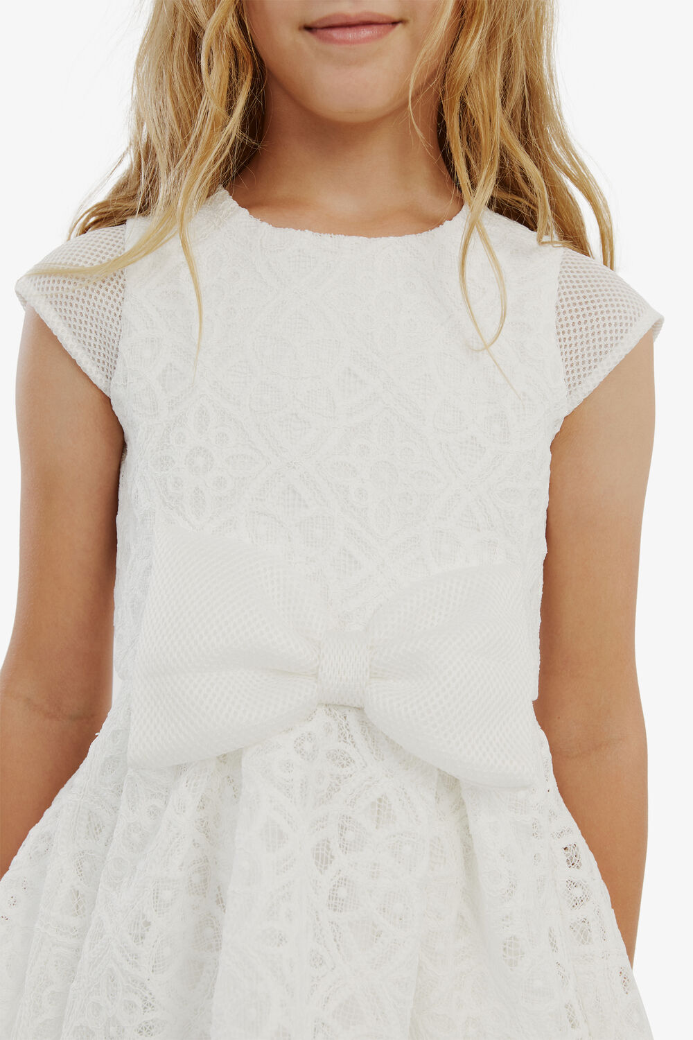 GIRLS AVA STARLET DRESS in colour SNOW WHITE