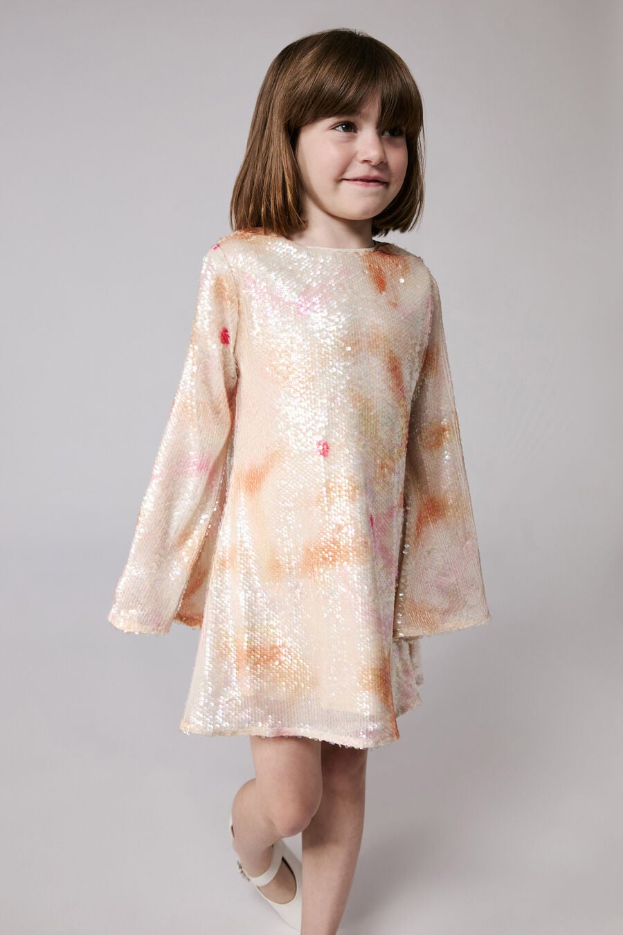 Girls Flora Sequin Dress