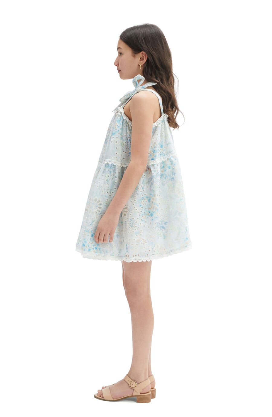 SYLVIE BRODERIE MINI DRESS in colour AUTUMN FL