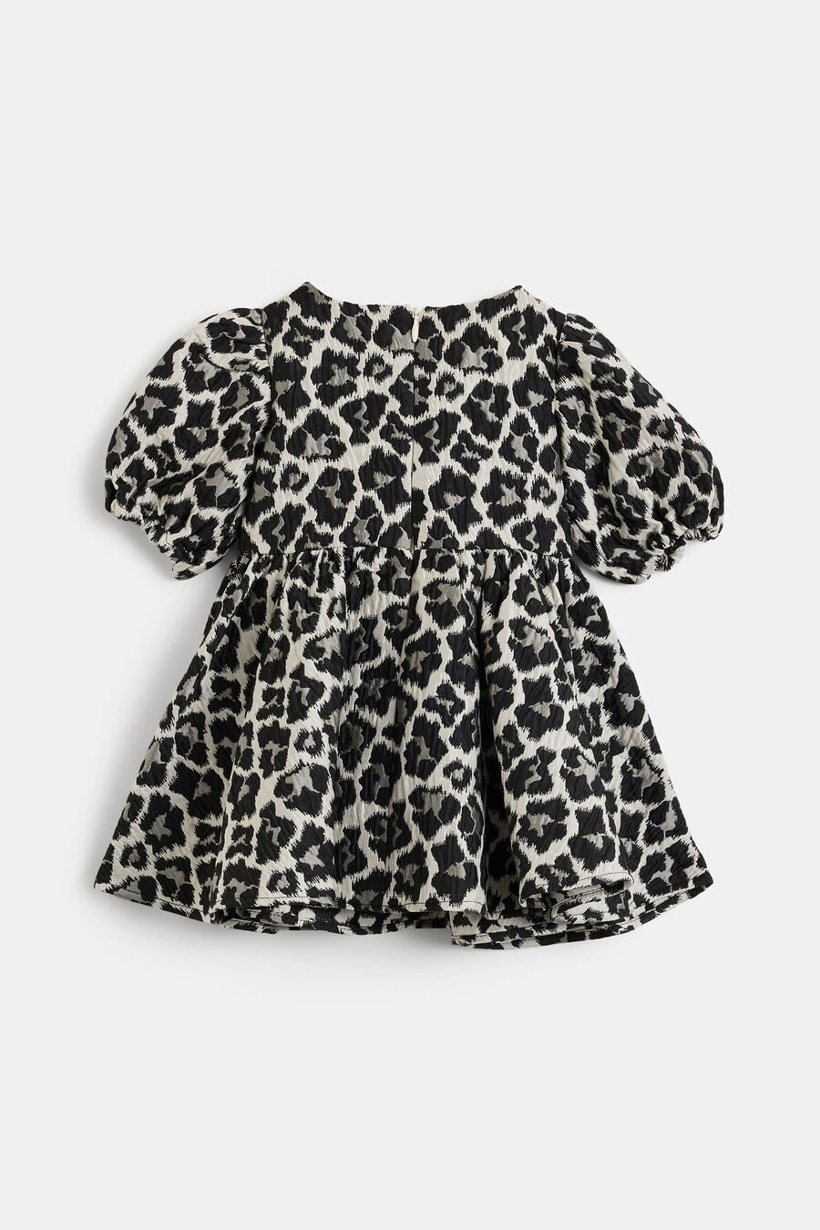 ZAYLA LEOPARD DRESS in colour Black
